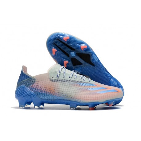 Crampons adidas X Ghosted.1 FG Bleu Orange