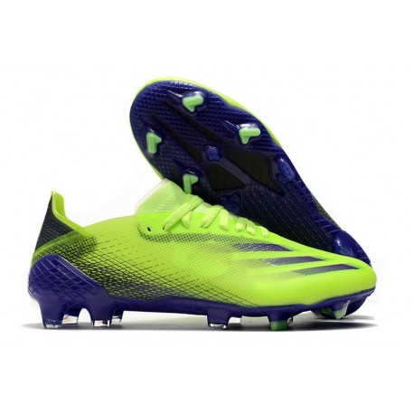 Crampons adidas X Ghosted.1 FG Precision To Blur - Vert Violet Jaune