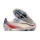 Crampons adidas X Ghosted.1 FG Argenté Noir Rouge