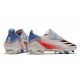 Crampons adidas X Ghosted.1 FG Argenté Noir Rouge