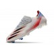 Crampons adidas X Ghosted.1 FG Argenté Noir Rouge