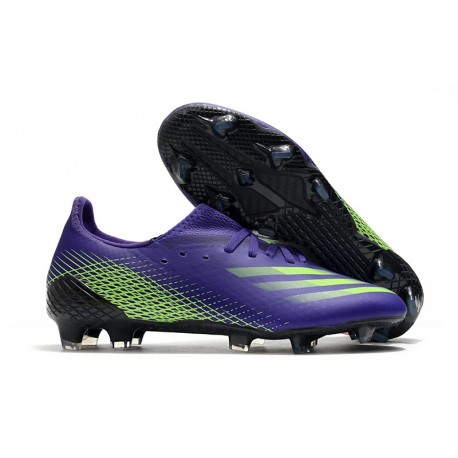 Crampons adidas X Ghosted.1 FG Violet Vert 