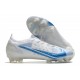 Nike pour hommes Mercurial Vapor XIV Elite FG Blanc Bleu