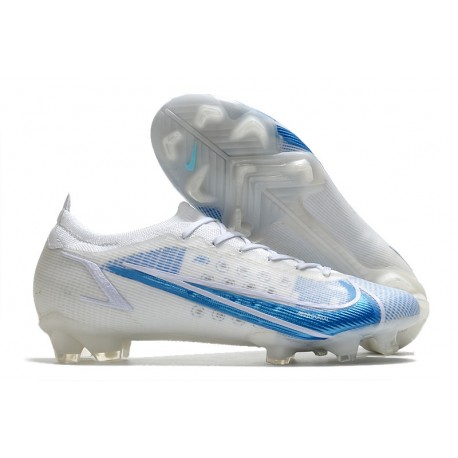 Nike pour hommes Mercurial Vapor XIV Elite FG Blanc Bleu