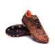 Chaussures de Foot Meilleure Nike Hypervenom Phinish FG Noir Orange