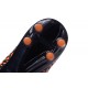 Chaussures de Foot Meilleure Nike Hypervenom Phinish FG Noir Orange