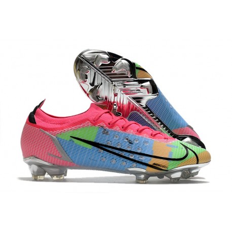 Nike pour hommes Mercurial Vapor XIV Elite FG Bleu Rose Vert