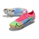 Nike pour hommes Mercurial Vapor XIV Elite FG Bleu Rose Vert