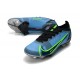 Nike pour hommes Mercurial Vapor XIV Elite FG Bleu Noir Volt