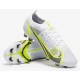 Nike Mercurial Vapor XIV Elite FG - Blanc Noir Argenté Jaune Fluo