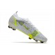 Nike Mercurial Vapor XIV Elite FG - Blanc Noir Argenté Jaune Fluo