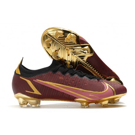 Nike pour hommes Mercurial Vapor XIV Elite FG Rouge Or