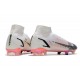 Chaussure Nike Mercurial Superfly 8 Elite FG Blanc Noir Carmin Rose