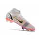 Chaussure Nike Mercurial Superfly 8 Elite FG Blanc Noir Carmin Rose