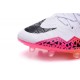 Chaussures de Foot Meilleure Nike Hypervenom Phinish FG Neymar Blanc Noir Rose