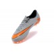 Chaussures de Foot Meilleure Nike Hypervenom Phinish FG Gris Orange Noir