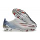 Chaussure adidas X Ghosted + FG Argent Métallique Noir Foncé Ecarlate