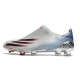 Chaussure adidas X Ghosted + FG Argent Métallique Noir Foncé Ecarlate