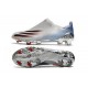 Chaussure adidas X Ghosted + FG Argent Métallique Noir Foncé Ecarlate