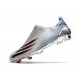 Chaussure adidas X Ghosted + FG Argent Métallique Noir Foncé Ecarlate