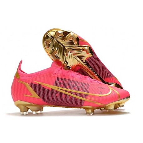 Nike Mercurial Vapor 14 Elite FG Rouge Or Noir