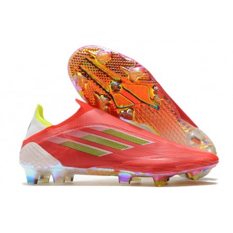 adidas X Speedflow+ FG Nouveaux Crampons Rojo Negro Rojo Solar