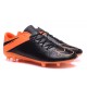 Chaussures de Foot Cuir Nike Hypervenom Phinish FG Noir Orange