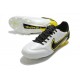 Nike Tiempo Legend IX Elite FG Blanc Gris Foncé Noir Jaune Strike