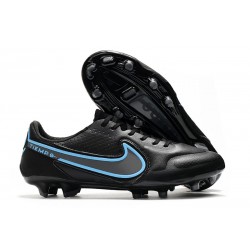Nike Tiempo Legend IX Elite FG Nouvelle Noir Gris Acier