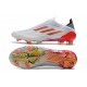 adidas X Speedflow+ FG Nouveaux Blanc Acier Métallique Rouge Solaire