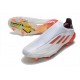 adidas X Speedflow+ FG Nouveaux Blanc Acier Métallique Rouge Solaire