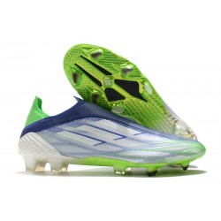 adidas X Speedflow+ FG Nouveaux Crampons Blanc Vert Encre Sonic