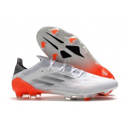 Chaussure de football adidas X Speedflow.1 FG Blanc Acier Métallique Rouge Solaire