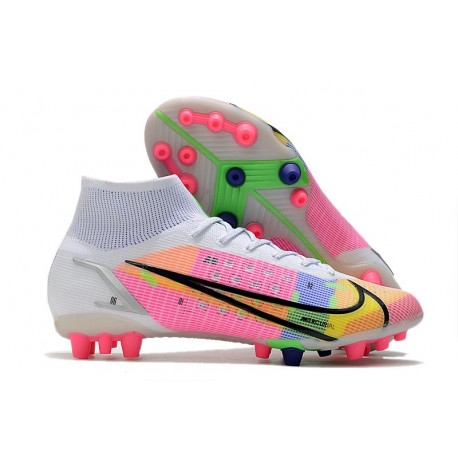 Nike Mercurial Superfly 8 Elite AG-PRO Blanc Multicolore