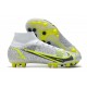 Nike Mercurial Superfly 8 Elite AG-PRO Blanc Noir Métallique Argent Vol