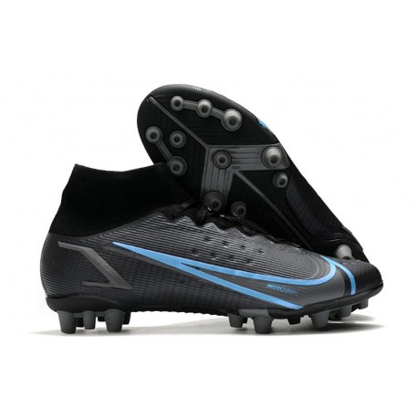 Nike Mercurial Superfly 8 Elite AG-PRO Noir Gris Acier