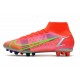 Nike Mercurial Superfly 8 Elite AG-PRO Rubis Argent Metallique