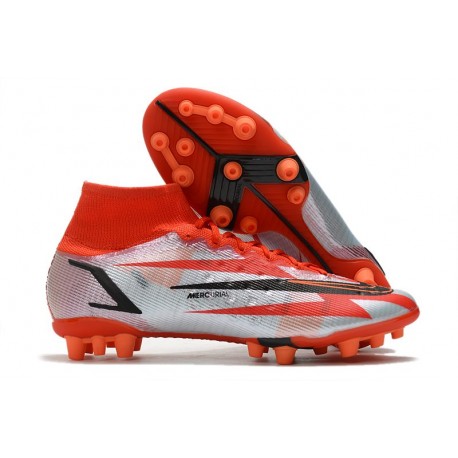 Nike Mercurial Superfly 8 Elite AG-PRO Rouge Piment Noir Fantôme Orange Total