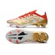 Chaussure de football adidas X Speedflow.1 FG Or Blanc Rouge