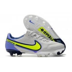 Nike Tiempo Legend IX Elite FG Nouvelle Gris Brouillard Volt Sapphire