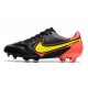 Nike Tiempo Legend IX Elite FG Nouvelle Noir Jaune Rouge