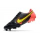 Nike Tiempo Legend IX Elite FG Nouvelle Noir Jaune Rouge