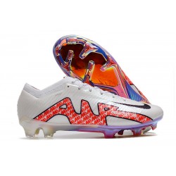 Nike Air Zoom Mercurial Vapor 15 Elite FG Blanc Rouge