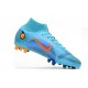 Nike Mercurial Superfly 8 Elite AG-PRO Bleu Chlorine Orange Marina
