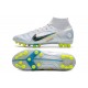 Nike Mercurial Superfly 8 Elite AG-PRO Ballon Gris Bleu Foncé