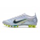 Nike Mercurial Vapor XIV Elite AG Ballon Gris Bleu Foncé
