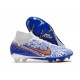 Nike Air Zoom Mercurial Superfly Elite 9 FG Blanc Bleu Or