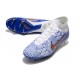 Nike Air Zoom Mercurial Superfly Elite 9 FG Blanc Bleu Or