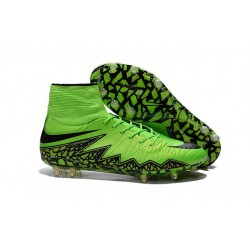 Chaussures de Football Nouvelle Nike Hypervenom Phantom II FG Vert Noir