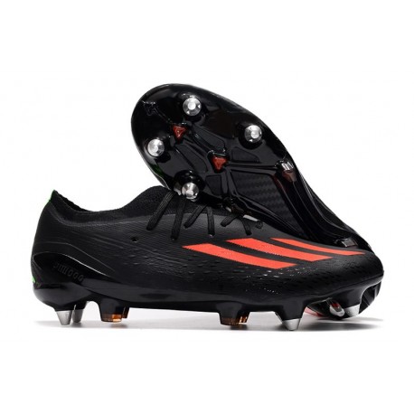 Crampons adidas X Speedportal.1 SG Noir Rouge Solaire Vert Solaire